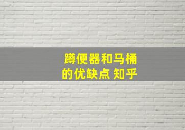 蹲便器和马桶的优缺点 知乎